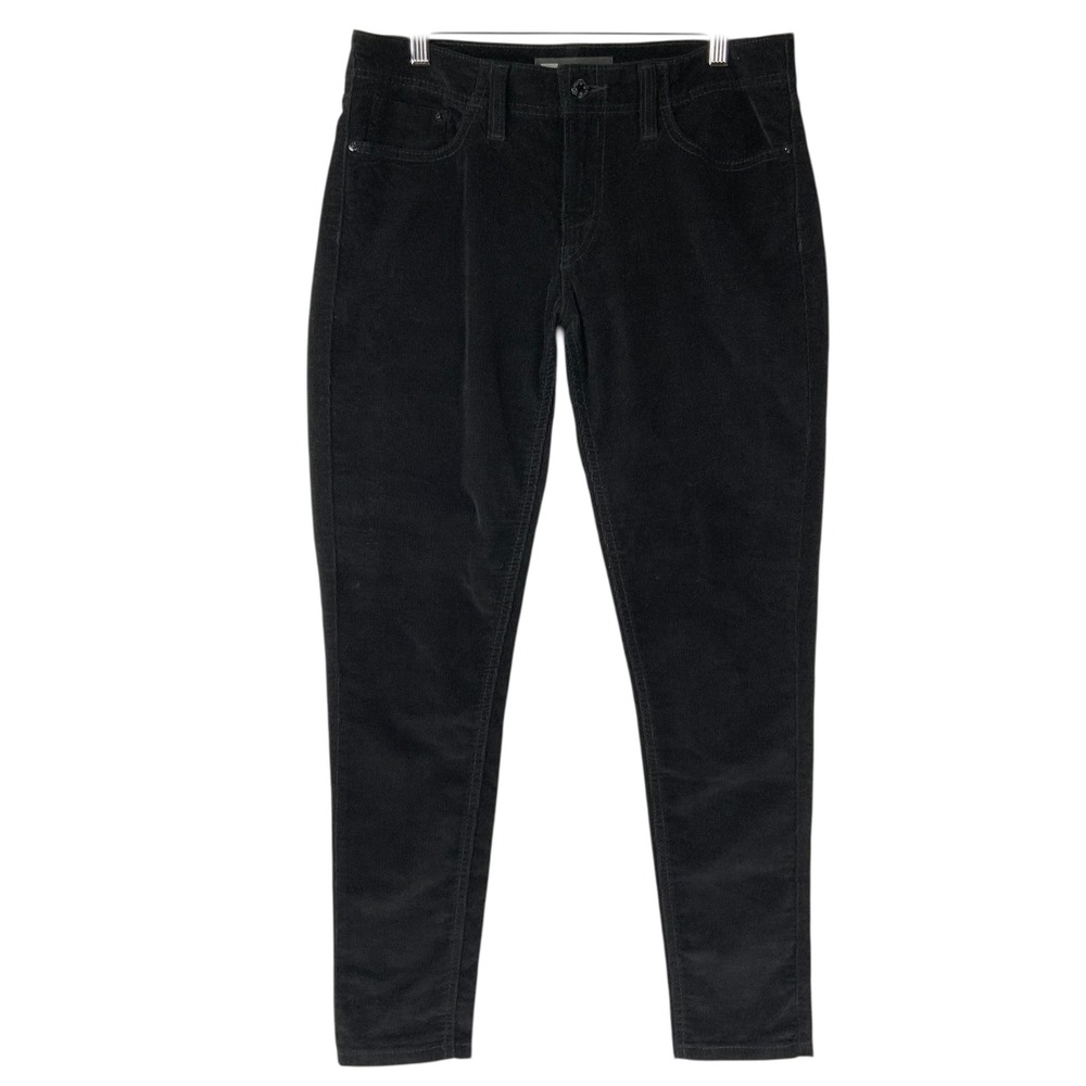 Levi's 535 Legging Black Corduroy Pants 15M Button Zip Fly Skinny Stretch
